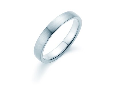 Anello per uomo Infinity in platino 950/- opaco