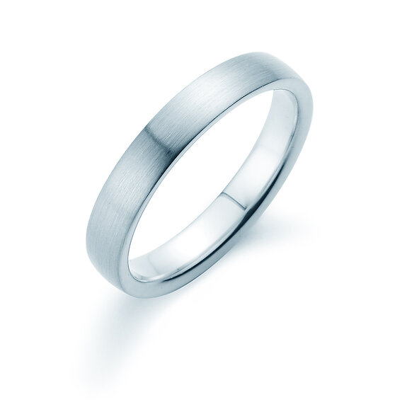 Anello per uomo Infinity in platino 950/- opaco