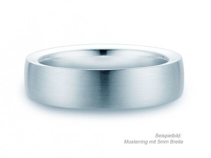 Anello per uomo Infinity in platino 950/- opaco
