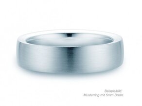 Anello per uomo Infinity in platino 950/- opaco
