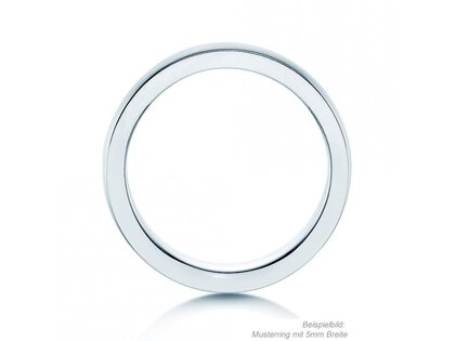 Anello per uomo Infinity in platino 950/- opaco