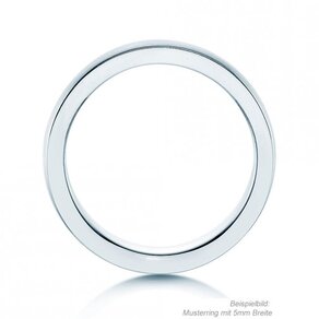Anello per uomo Infinity in platino 950/- opaco