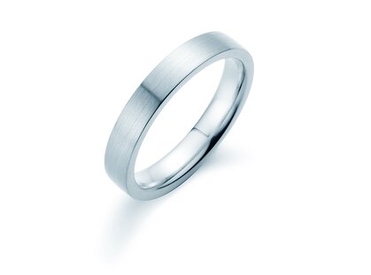 Anello per uomo Modern 3,5mm in argento 925/- opaco