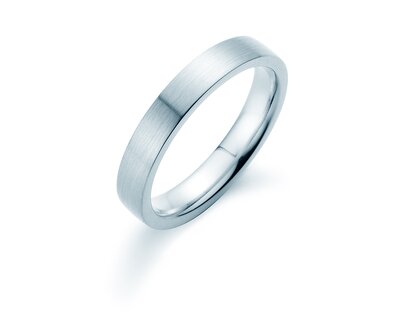 Anello per uomo Modern 4mm in argento 925/- opaco