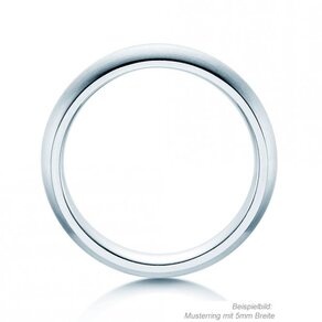 Anello per uomo Classic 5mm in argento 925/- opaco