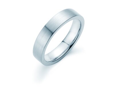 Anello per uomo Modern 4,5mm in argento 925/- opaco