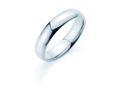 Anello per uomo Classic 5mm in platino 950/- lucido