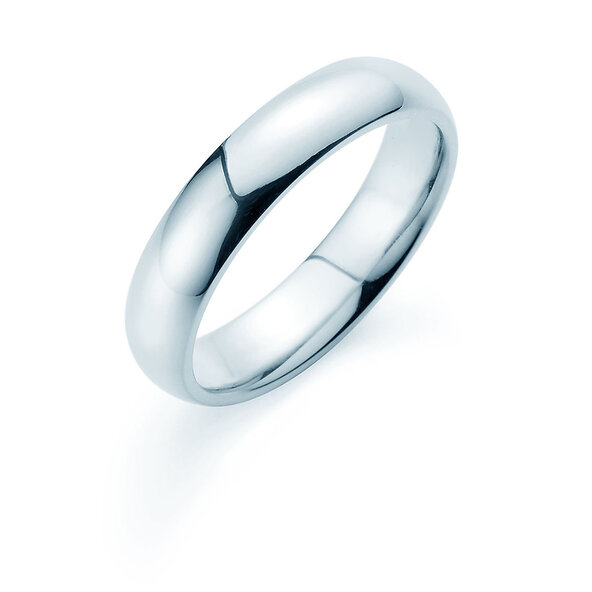 Anello per uomo Classic 5mm in argento 925/- lucido