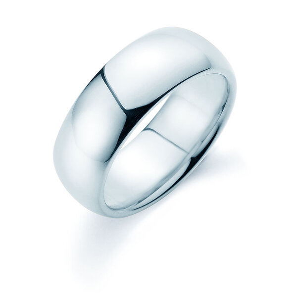 Anello per uomo Classic 7,5mm in argento 925/- lucido