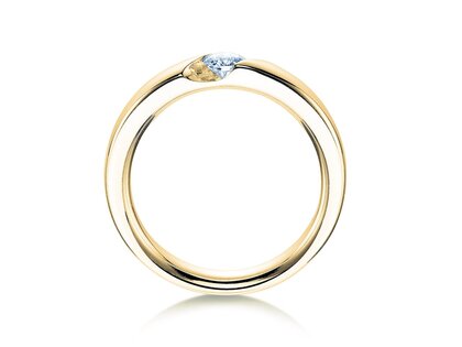 Anello di Fidanzamento Italic in 9K oro giallo con diamante 0,50ct D/IF