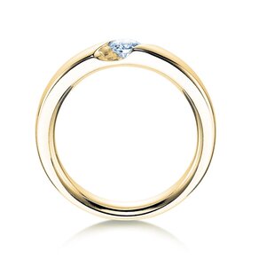 Anello di Fidanzamento Italic in 9K oro giallo con diamante 0,50ct D/IF