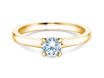 Anello di Fidanzamento Romance in 9K oro giallo con diamante 0,50ct G/SI