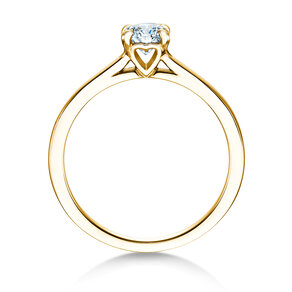 Anello di Fidanzamento Romance in 9K oro giallo con diamante 0,50ct G/SI