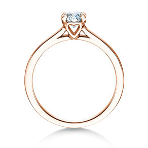Anello di Fidanzamento Romance in 14K oro rosa con diamante 0,50ct H/SI