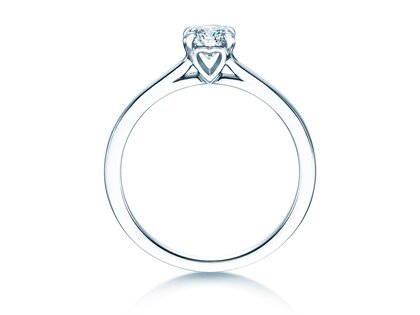 Anello di Fidanzamento Romance in 14K oro bianco con diamante 0,50ct H/SI
