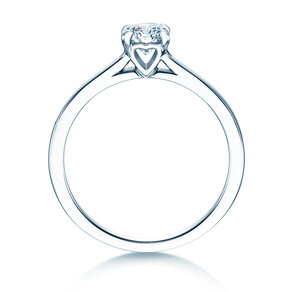 Anello di Fidanzamento Romance in 14K oro bianco con diamante 0,50ct H/SI
