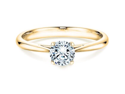 Anello di Fidanzamento Delight in 9K oro giallo con diamante 0,50ct G/SI
