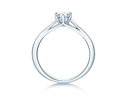 Anello di Fidanzamento Heaven 6 in 9K oro bianco con diamante da laboratorio 0,50ct E/VS