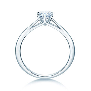 Anello di Fidanzamento Heaven 6 in 9K oro bianco con diamante da laboratorio 0,50ct E/VS