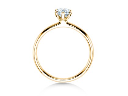 Anello di Fidanzamento Classic 6 in 18K oro giallo con diamante 0,50ct H/SI