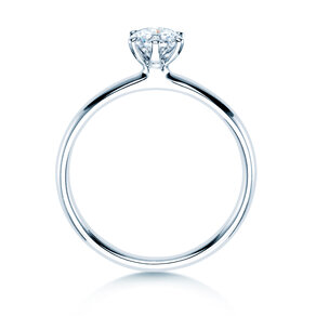 Anello di Fidanzamento Classic 6 in 18K oro bianco con diamante 0,50ct D/IF