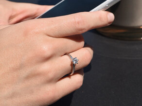 Anello di Fidanzamento Classic 6 in argento