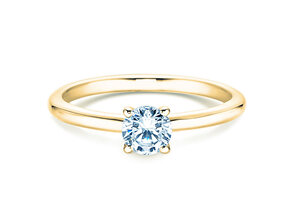 Anello di Fidanzamento Classic 4 in 14K oro giallo con diamante 0,40ct G/SI