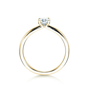 Anello di Fidanzamento Classic 4 in 14K oro giallo con diamante 0,40ct G/SI