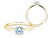 Anello di Fidanzamento Classic 4 in 18K oro giallo con diamante 0,50ct G/SI