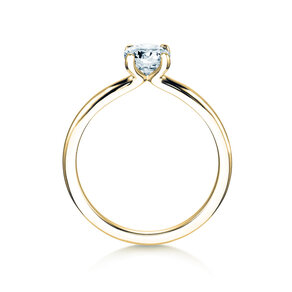 Anello di Fidanzamento Classic 4 in 18K oro giallo con diamante 0,60ct H/SI
