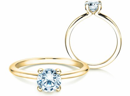 Anello di Fidanzamento Classic 4 in 9K oro giallo