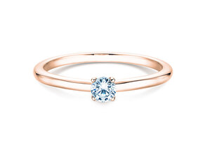 Anello di Fidanzamento Classic 4 in 9K oro rosa con diamante 0,15ct H/SI