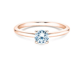 Anello di Fidanzamento Classic 4 in 18K oro rosa con diamante 0,40ct H/SI