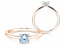 Anello di Fidanzamento Classic 4 in 18K oro rosa con diamante 0,50ct G/SI