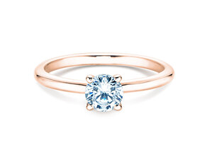 Anello di Fidanzamento Classic 4 in 18K oro rosa con diamante 0,50ct H/SI