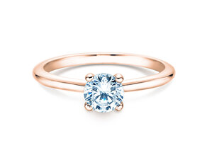 Anello di Fidanzamento Classic 4 in 18K oro rosa con diamante 0,60ct H/SI