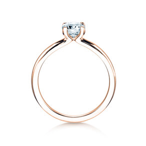 Anello di Fidanzamento Classic 4 in 18K oro rosa con diamante 0,60ct H/SI