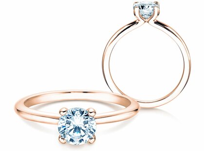 Anello di Fidanzamento Classic 4 in 9K oro rosa