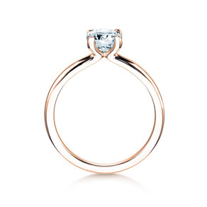 Anello di Fidanzamento Classic 4 in 18K oro rosa con diamante 0,75ct G/IF