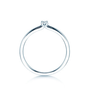 Anello di Fidanzamento Classic 4 in 14K oro bianco con diamante 0,05ct H/SI