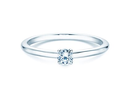 Anello di Fidanzamento Classic 4 in argento 925/- con diamante 0,15ct H/SI