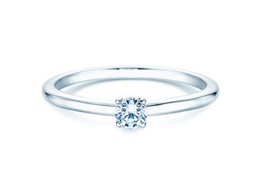 Anello di Fidanzamento Classic 4 in argento 925/- con diamante 0,15ct H/SI