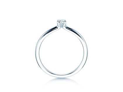 Anello di Fidanzamento Classic 4 in argento 925/- con diamante 0,15ct H/SI