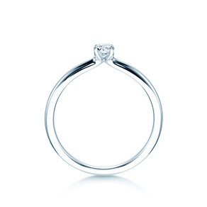 Anello di Fidanzamento Classic 4 in argento 925/- con diamante 0,15ct H/SI