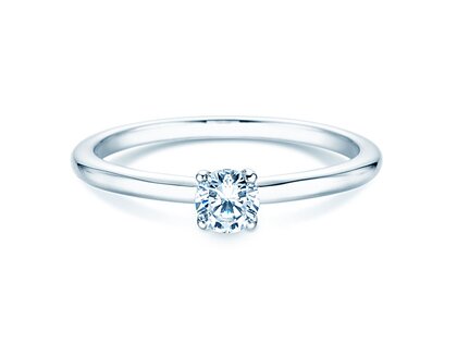 Anello di Fidanzamento Classic 4 in 9K oro bianco con diamante 0,20ct H/SI