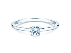 Anello di Fidanzamento Classic 4 in 9K oro bianco con diamante 0,20ct H/SI