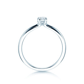 Anello di Fidanzamento Classic 4 in 9K oro bianco con diamante 0,20ct H/SI