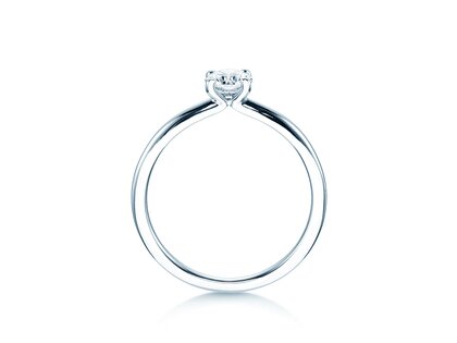 Anello di Fidanzamento Classic 4 in 14K oro bianco con diamante 0,40ct H/SI