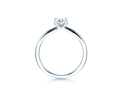 Anello di Fidanzamento Classic 4 in 14K oro bianco con diamante 0,50ct H/SI