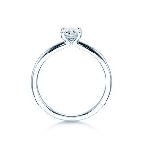 Anello di Fidanzamento Classic 4 in 14K oro bianco con diamante 0,50ct H/SI